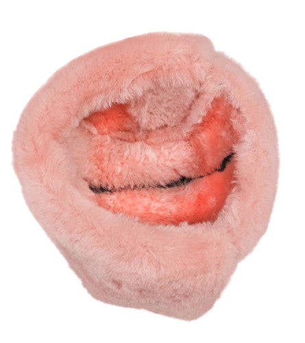 Zavelio Women's Sheepskin Aviator Hat – Pink