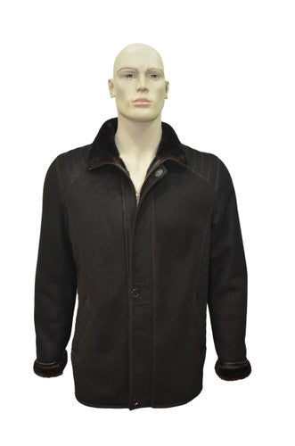 Zavelio Men's Sheepskin Coat 1403 – Brown