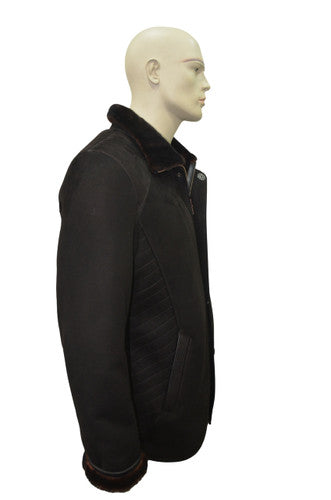 Zavelio Men's Sheepskin Coat 1403 – Brown