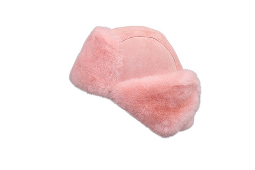 Zavelio Kids' Sheepskin Aviator Hat – Pink