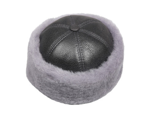 Zavelio Sheepskin Beanie Hat – Light Blue