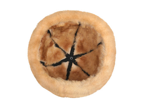 Zavelio Bonnet en peau de mouton – fauve