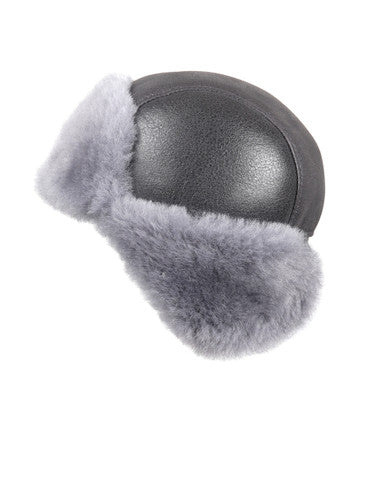 Zavelio Genuine Sheepskin Aviator Hat – Light Blue