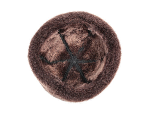 Zavelio Bonnet en peau de mouton – marron