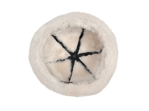 Zavelio Bonnet en peau de mouton – marron/beige