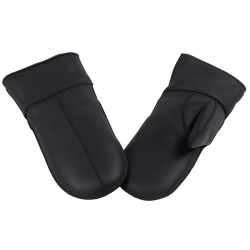Zavelio Moufles homme en peau de mouton – noir