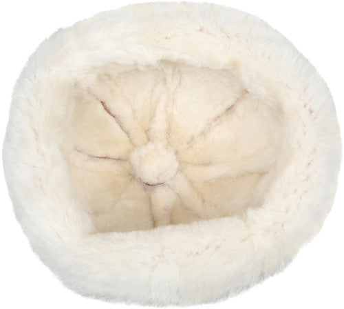 Zavelio Women's Sheepskin Bucket Hat – Cognac