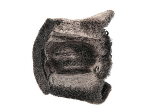 Zavelio Sheepskin Pilot Hat – Black