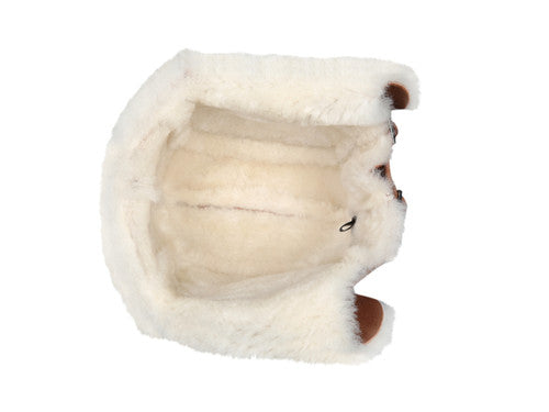 Zavelio Sheepskin Pilot Hat – Cognac