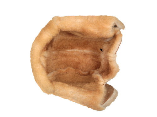 Zavelio Sheepskin Pilot Hat – Tan