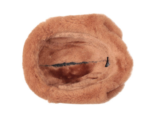 Zavelio Genuine Sheepskin Aviator Hat – Peach Brown