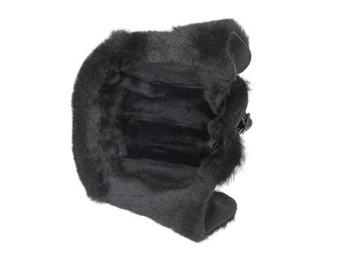Zavelio Sheepskin Pilot Hat – Solid Black