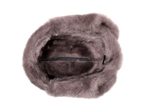 Zavelio Genuine Sheepskin Aviator Hat – Taupe Brown