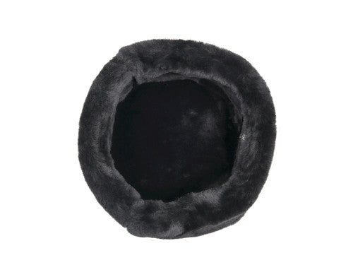 Zavelio Sheepskin Ushanka Hat – Solid Black