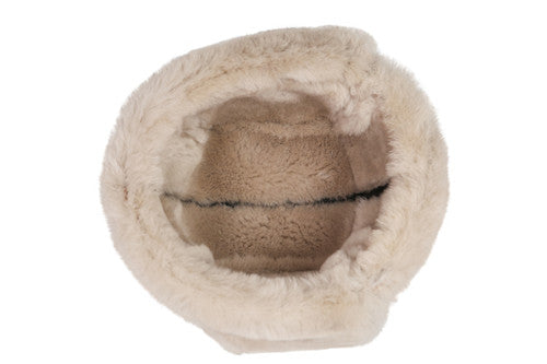 Zavelio Kids' Sheepskin Aviator Hat – Vintage Beige