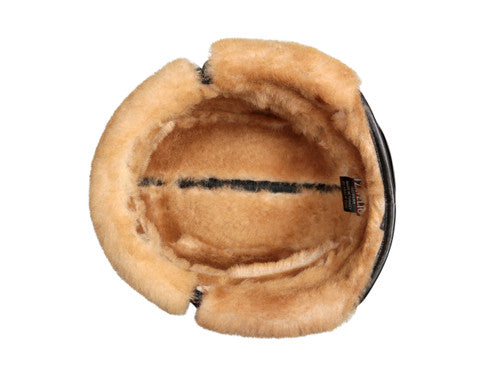 Zavelio Sheepskin Biker Trapper Hat – Tan