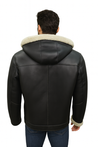 Zavelio Veste homme en peau de mouton 903 – noir