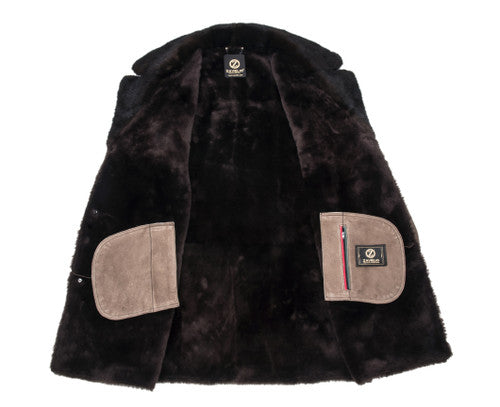 Zavelio Men's Shearling Coat – Colour to confirm