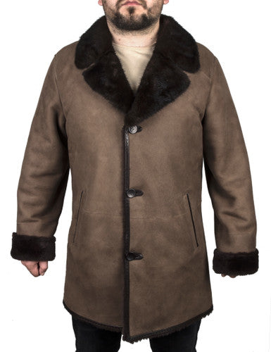 Zavelio Men's Shearling Coat – Colour to confirm