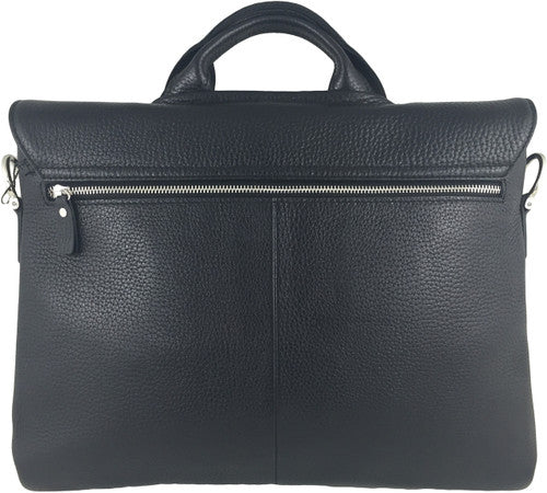 Zavelio Men's Leather Bag 821 – Black