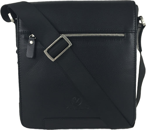 Zavelio Men's Leather Bag 842 – Black