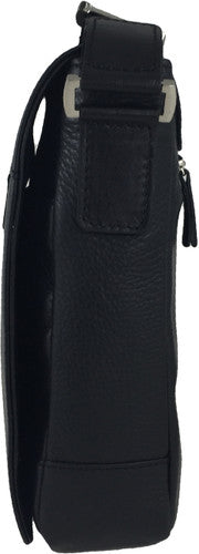 Zavelio Men's Leather Bag 842 – Black