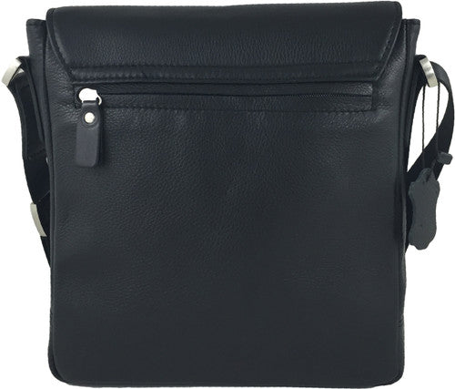 Zavelio Men's Leather Bag 842 – Black