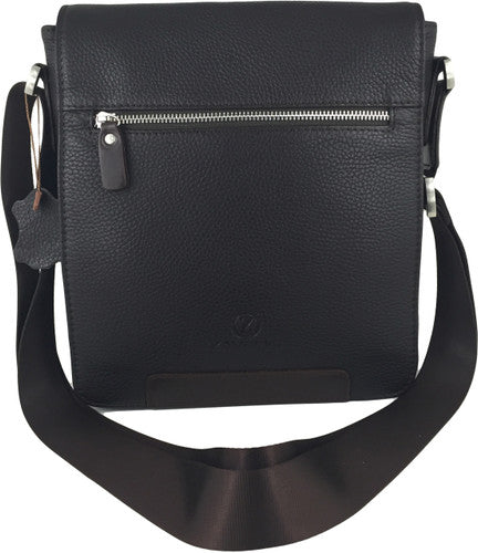 Zavelio Men's Leather Bag 842 – Brown
