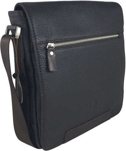 Zavelio Men's Leather Bag 842 – Brown