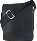 Zavelio Men's Leather Bag 818 – Black