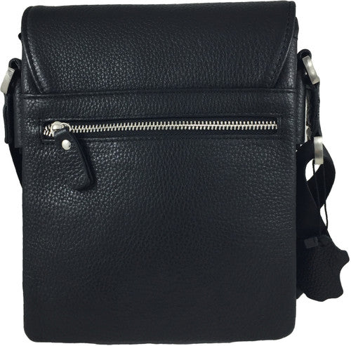Zavelio Men's Leather Bag 818 – Black