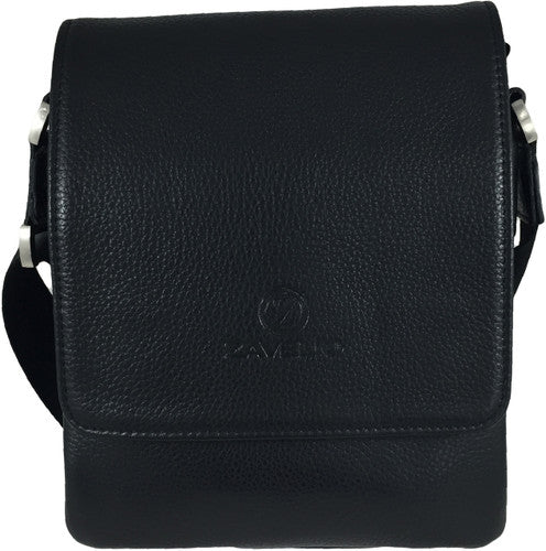 Zavelio Men's Leather Bag 818 – Black