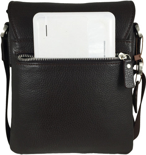 Zavelio Men's Leather Bag 818 – Brown