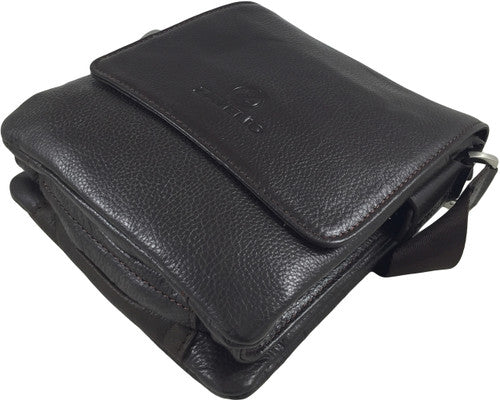 Zavelio Men's Leather Bag 818 – Brown