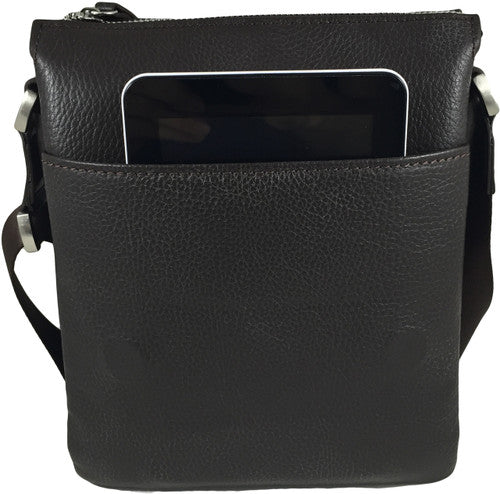 Zavelio Men's Leather Bag 818 – Brown