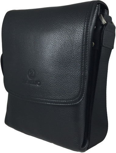 Zavelio Men's Leather Bag 815 – Black