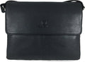 Zavelio Men's Leather Bag 840 – Black