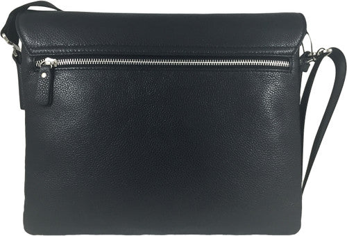 Zavelio Men's Leather Bag 840 – Black