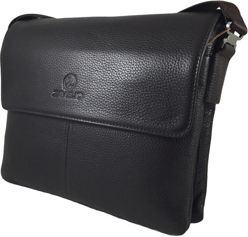 Zavelio Men's Leather Bag 840 – Brown