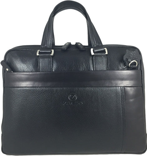 Zavelio Men's Leather Laptop Bag 835 – Black