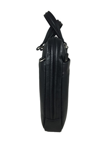 Zavelio Men's Leather Laptop Bag 835 – Black