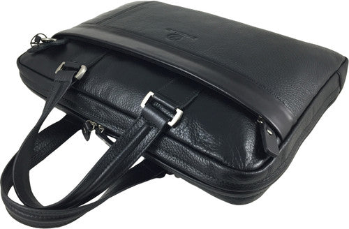 Zavelio Men's Leather Laptop Bag 835 – Black