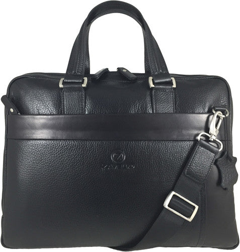 Zavelio Men's Leather Laptop Bag 835 – Black