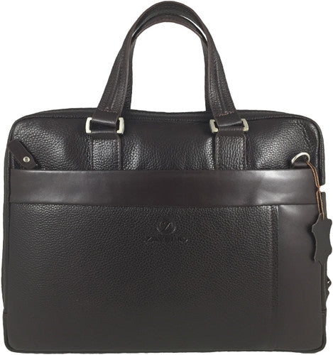 Zavelio Men's Leather Laptop Bag 835 – Brown