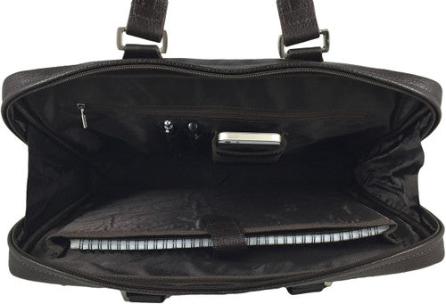 Zavelio Men's Leather Laptop Bag 835 – Brown