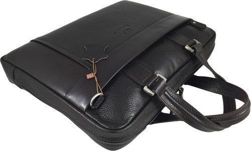 Zavelio Men's Leather Laptop Bag 835 – Brown