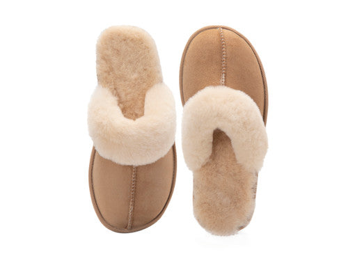Zavelio Women's Sheepskin Slippers – Sahra