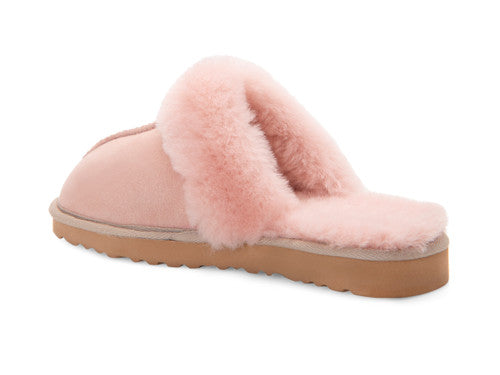 Zavelio Women's Sheepskin Slippers – Pink