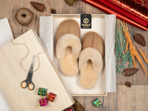Zavelio Women's Sheepskin Slippers – Sahra