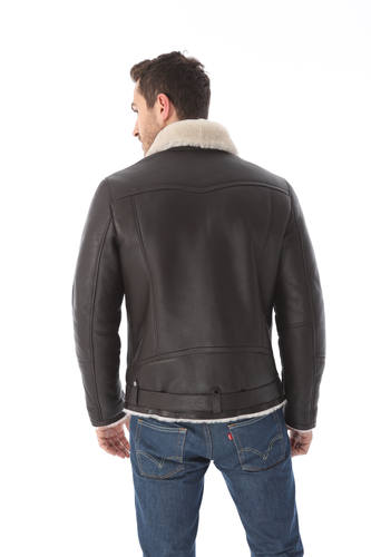 Zavelio Veste aviateur B-3 homme en peau de mouton – couleur à confirmer